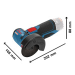 Multicortadora inalámbrica de 3" Bosch GWS 12V-76 12V SB 2 años / Bosch Unica