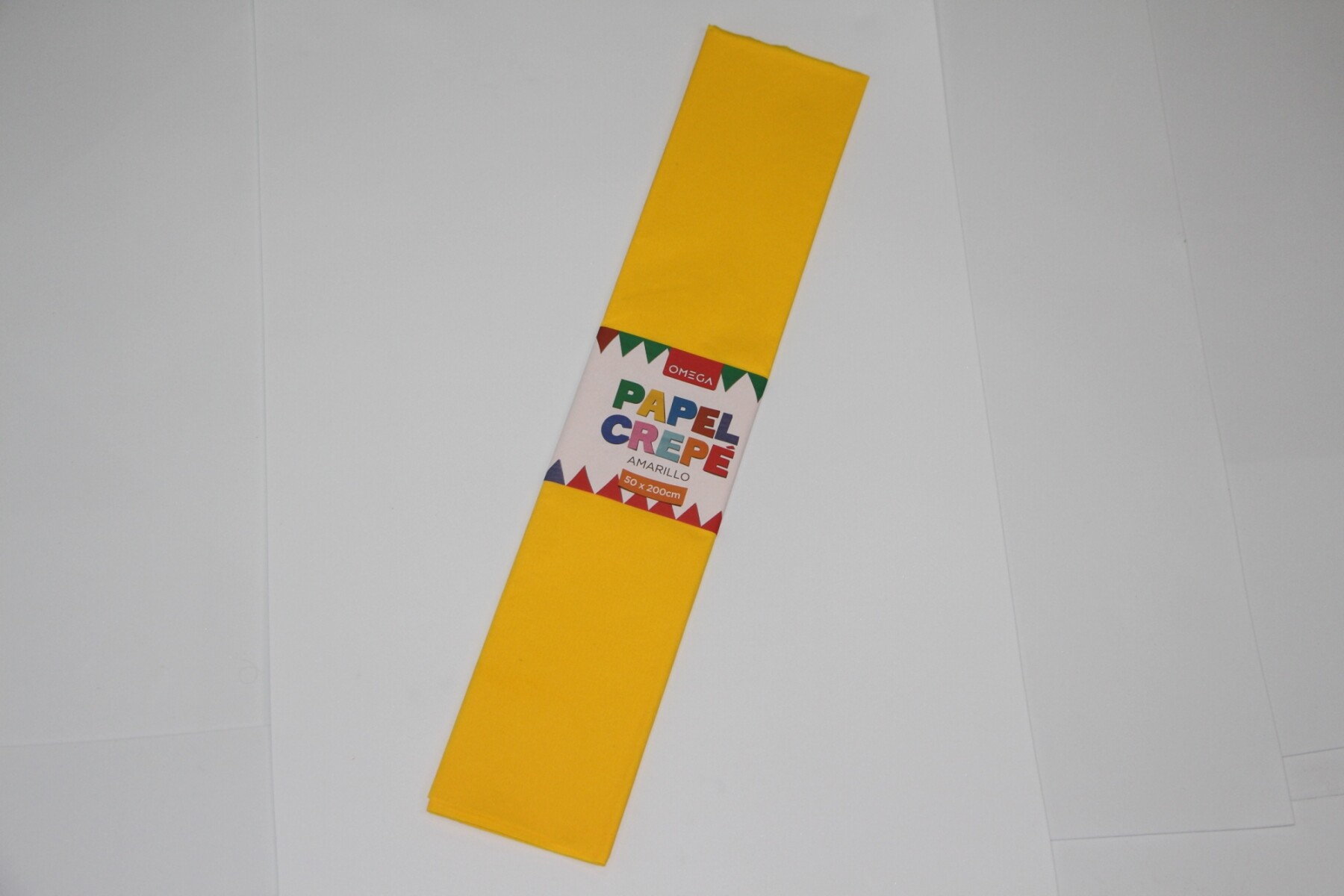 PAPEL CREPE 2MTS.X0.50 - COLOR AMARILLO 