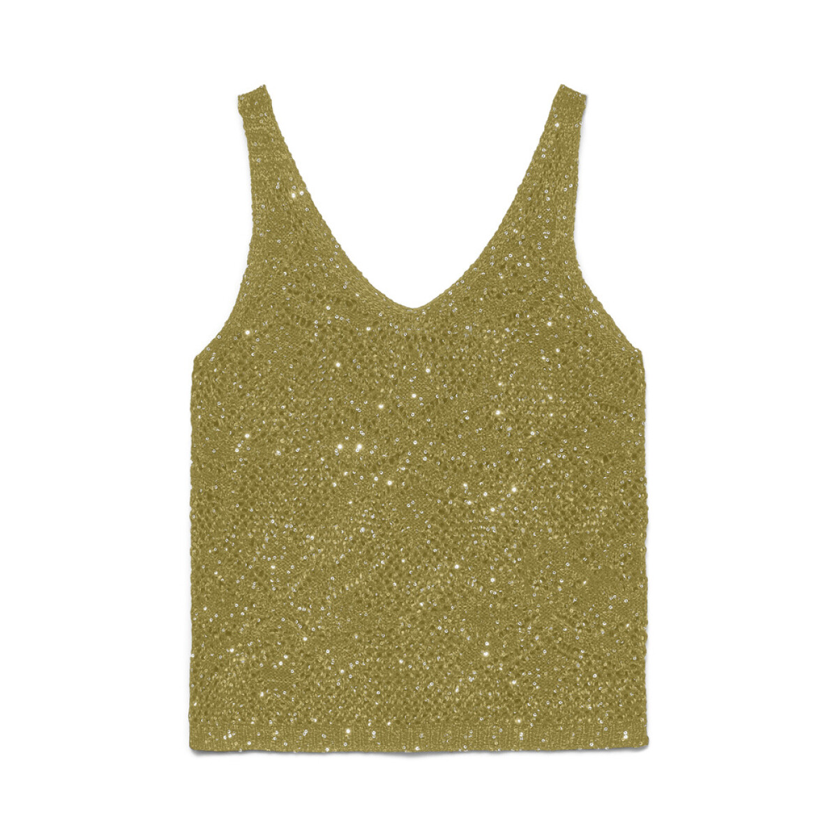 VMLEILANI FLOWER SL V-NECK TOP - Willow 