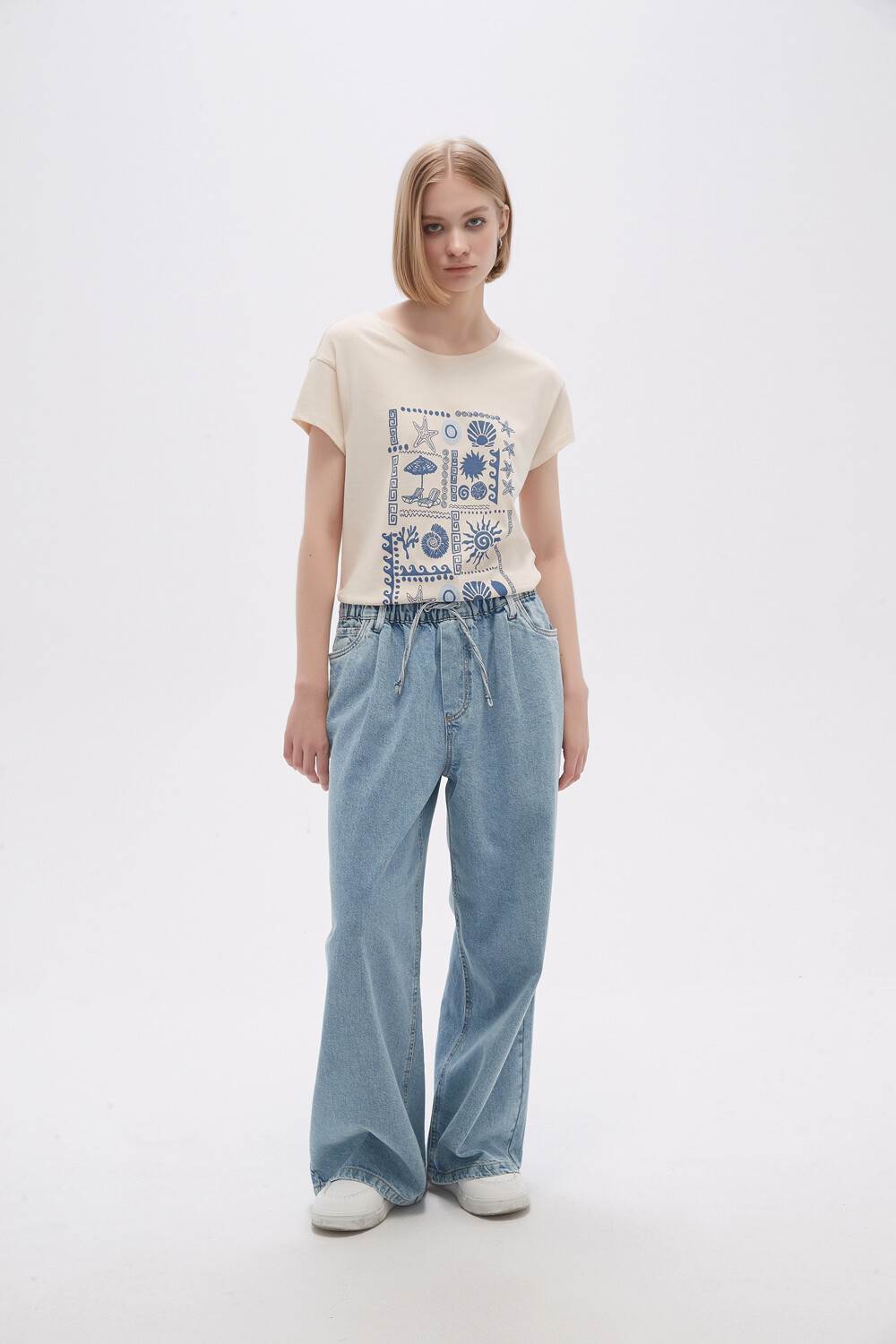 Pantalon Manisa Celeste Grisaceo