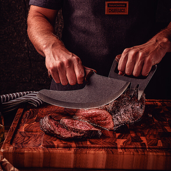 Cortador multiuso 10" en acero inox. "CHURRASCO" TR9000
