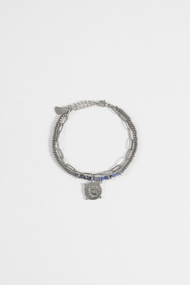 Pulsera acero mystic plateado