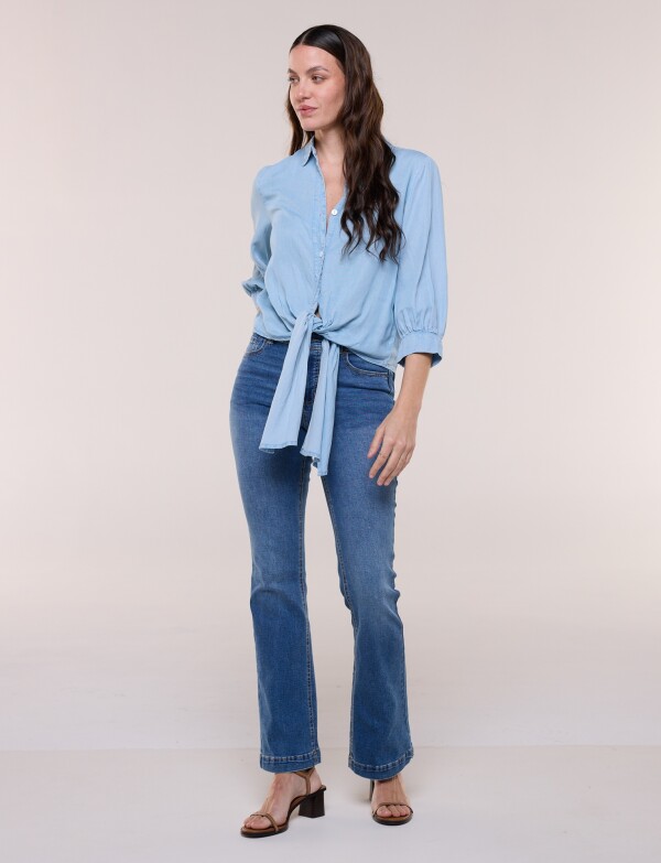 Camisa Lyocell Nudo JEAN CLARO