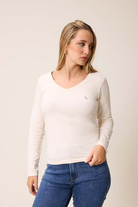 T-SHIRT M/L NOAN POLANCO Natural