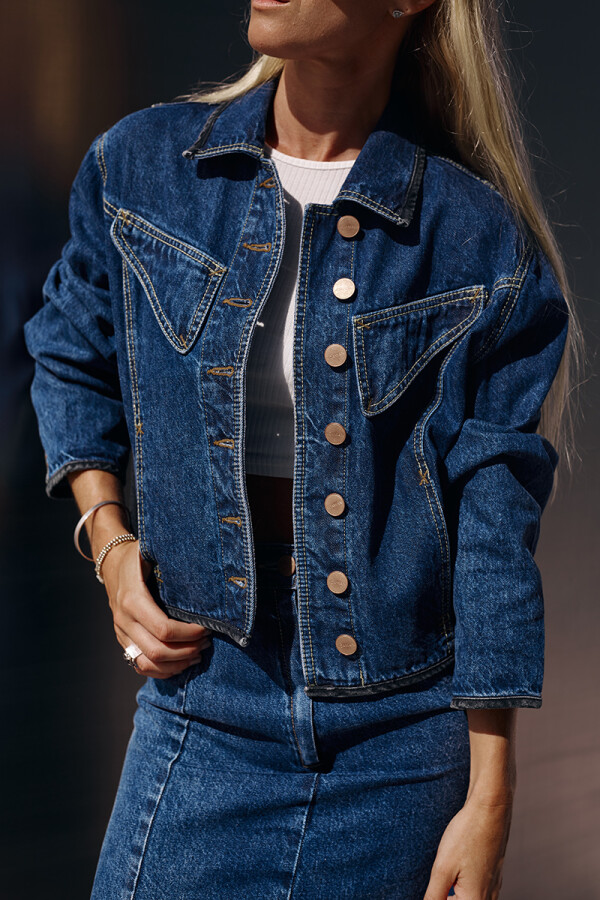 Campera Vintage Azul