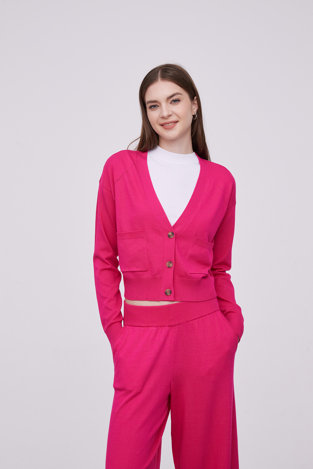 Cardigan Paki Fucsia