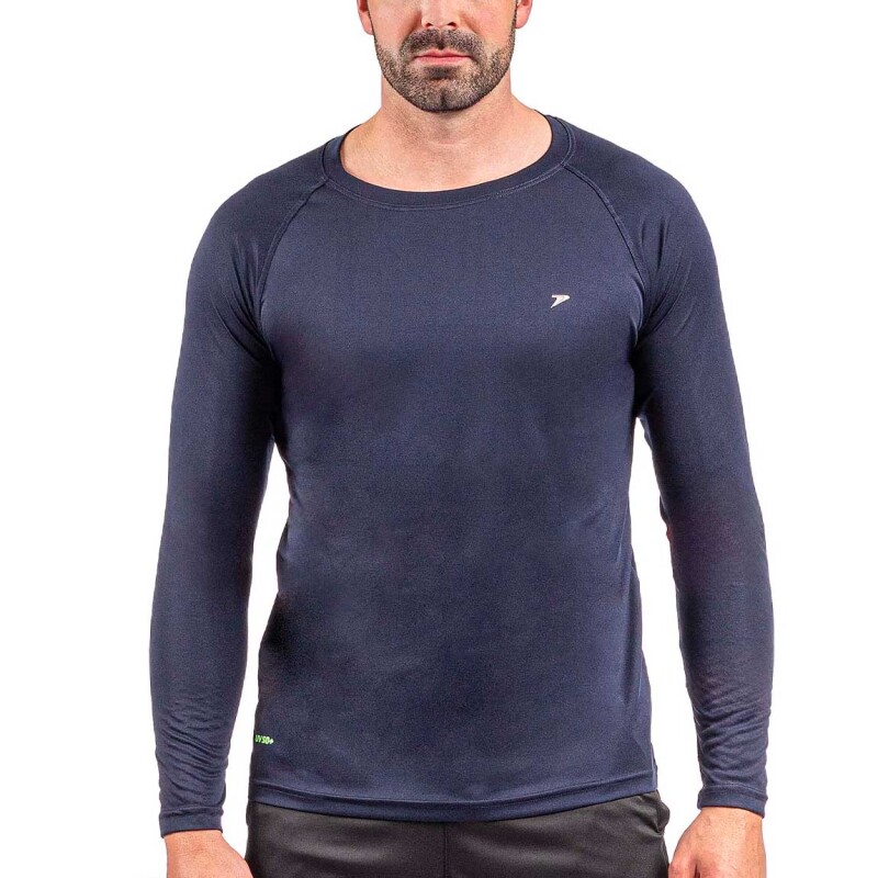 Remera Hombre Protección Uv50+ Poker Marino