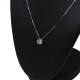 Dije En Oro Blanco 18K Y Zirconia Dije En Oro Blanco 18K Y Zirconia