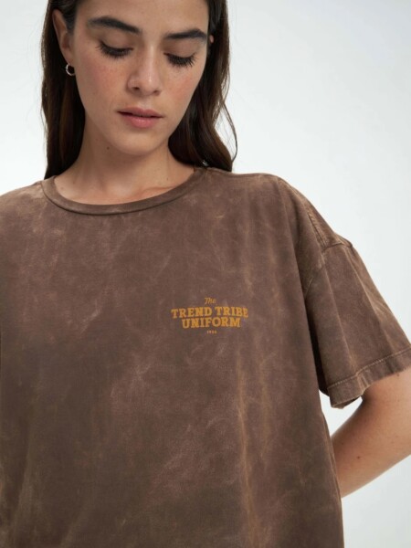 T-SHIRT UNIFORM EDINA MARRON