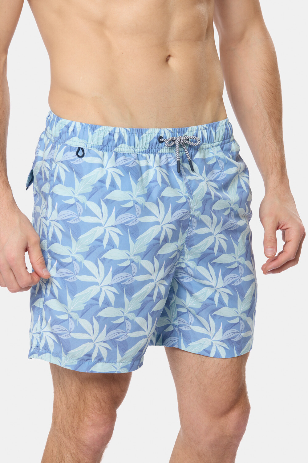 SHORT DE BAÑO ESTAMPADO Azul