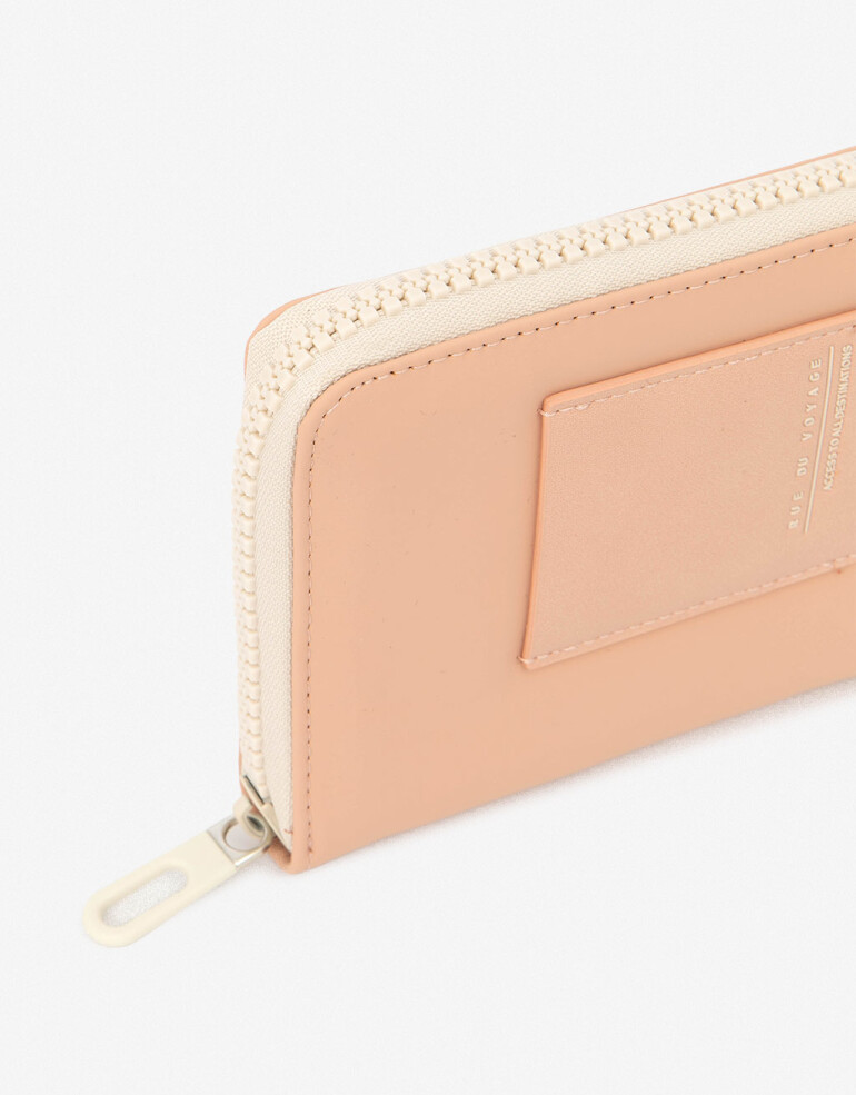 Tarjeteros Portapasaporte Rue Due Voyage - Rosa Piel