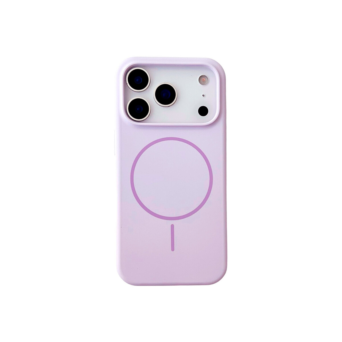 Protector para iPhone 17 Pro engomado MagSafe color lila 