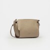 Bandolera Sauvage En Cuero Graneado Taupe