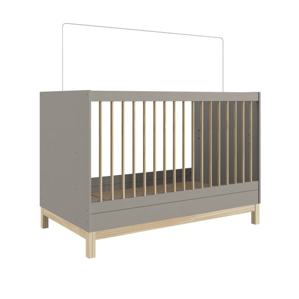 Cuna Lille 3 En 1 Cama Mini Colecho Barandas Patas CUNA BEBE LILLE 3 EN 1 GRIS