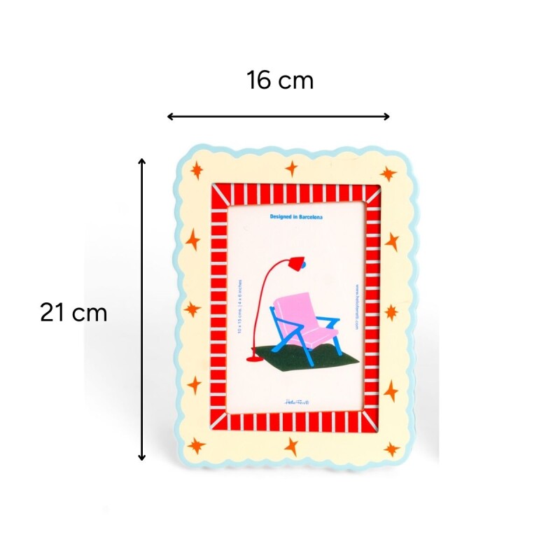 Portaretrato rectanguar de madera Portaretrato rectanguar de madera