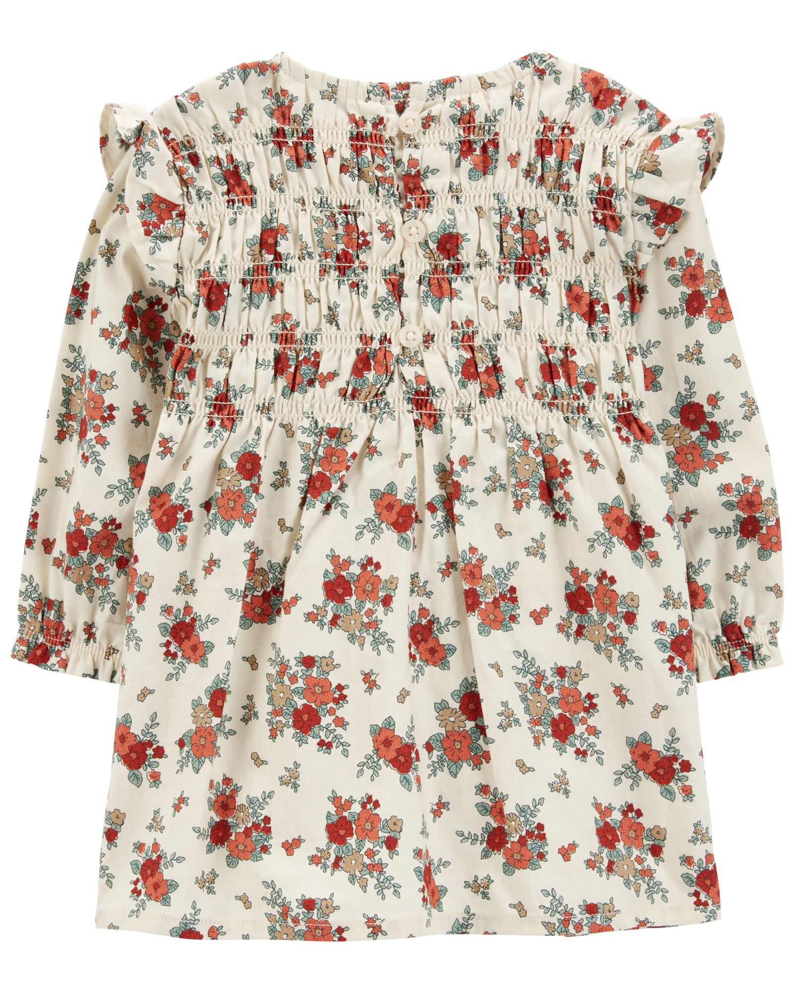 Set dos piezas, vestido de sarga, diseño floral y medias Set dos piezas, vestido de sarga, diseño floral y medias