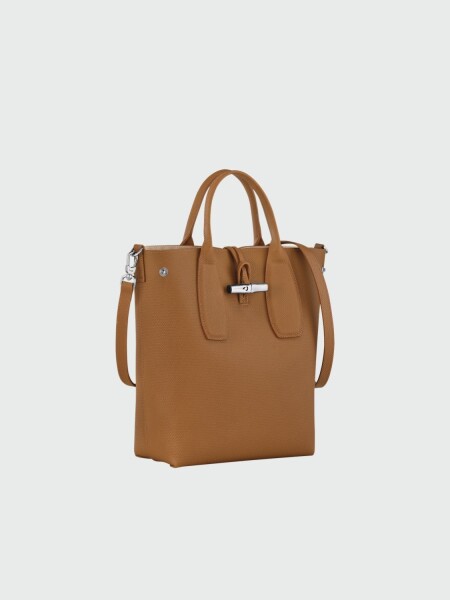 Longchamp -Bolso de hombro talle M, Roseau Camel