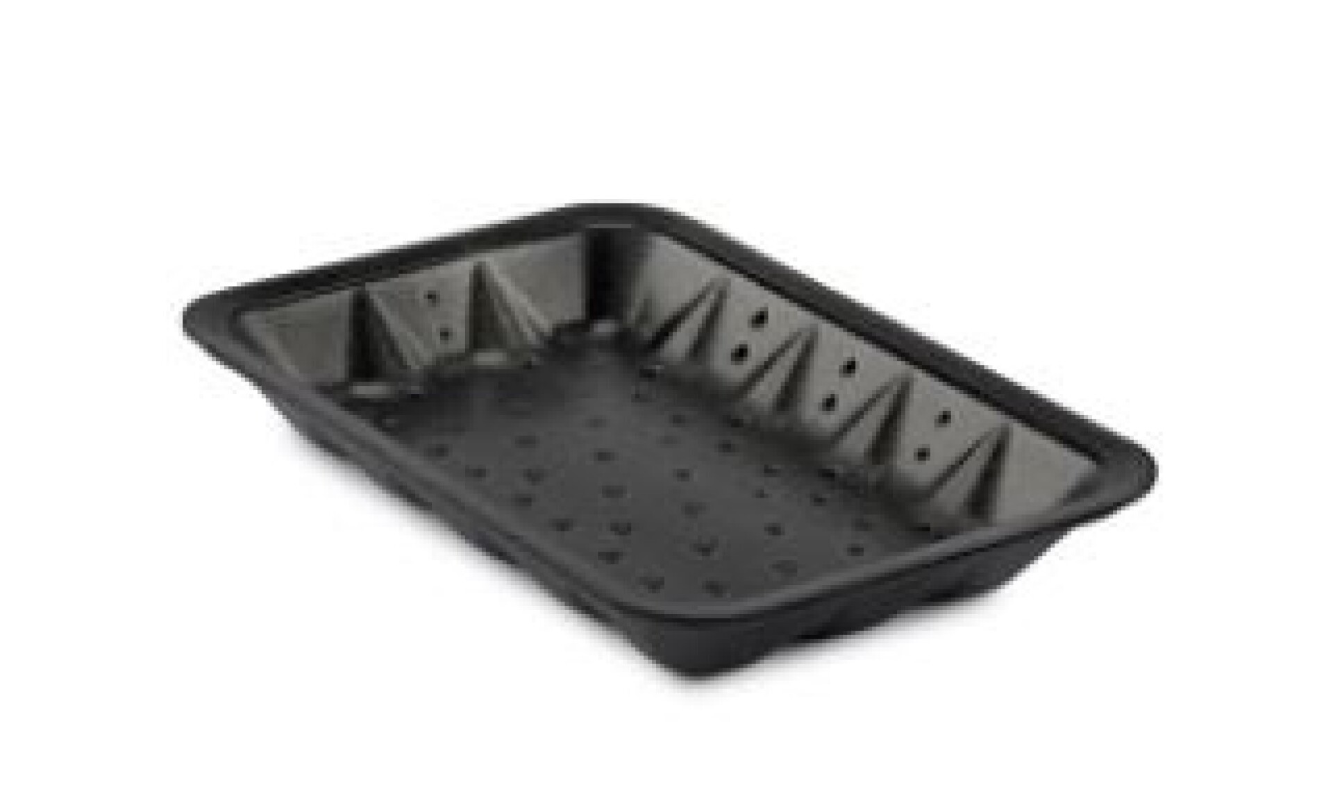 BANDEJA DE ESPUMA ABSORBENTE NEGRA 21.5X14.5X3 CM 