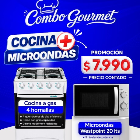 COMBO COCINA + MICROONDAS COMBO COCINA + MICROONDAS