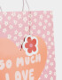 Accesorios Regalos Corazón Bolsa De Regalo Estampada So Much Love - Rosa Oscuro