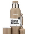 Termo Slim 750Ml. Con Base Silicona Arena