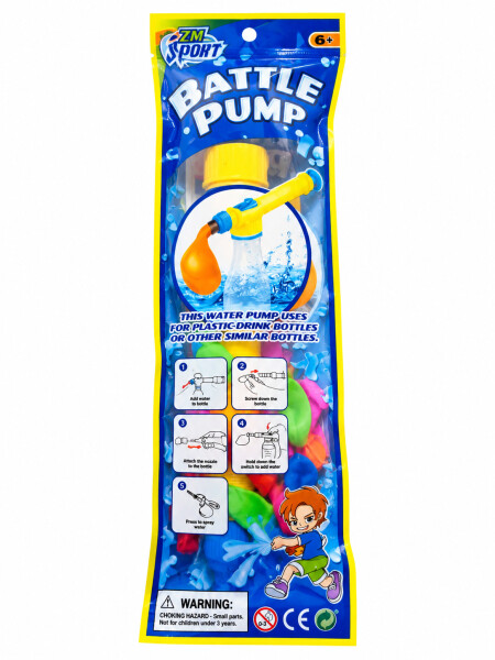 BOMBITAS DE AGUA CON BOMBA 50 PCS MULTICOLOR.