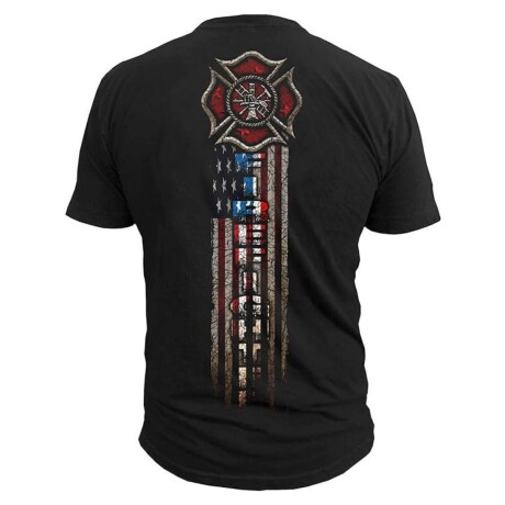 Remera con diseño militar - Black Ink Firefighter