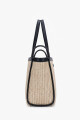 Bolso rafia beige
