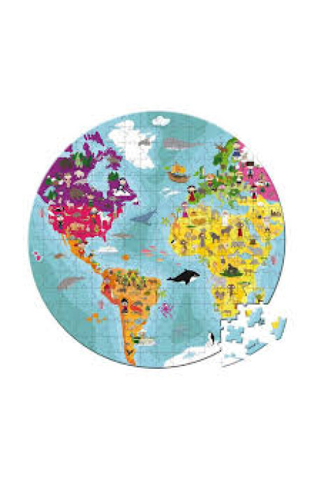 PUZZLE EN VALIJA DEL MUNDO REVERSIBLE PUZZLE EN VALIJA DEL MUNDO REVERSIBLE