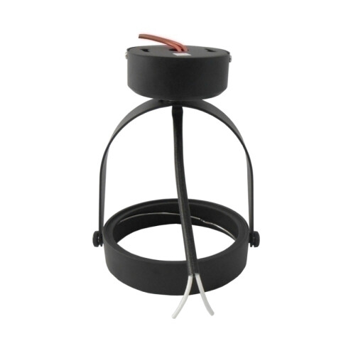 Spot con base y equipo p/lámpara AR111 12V negro AR0190