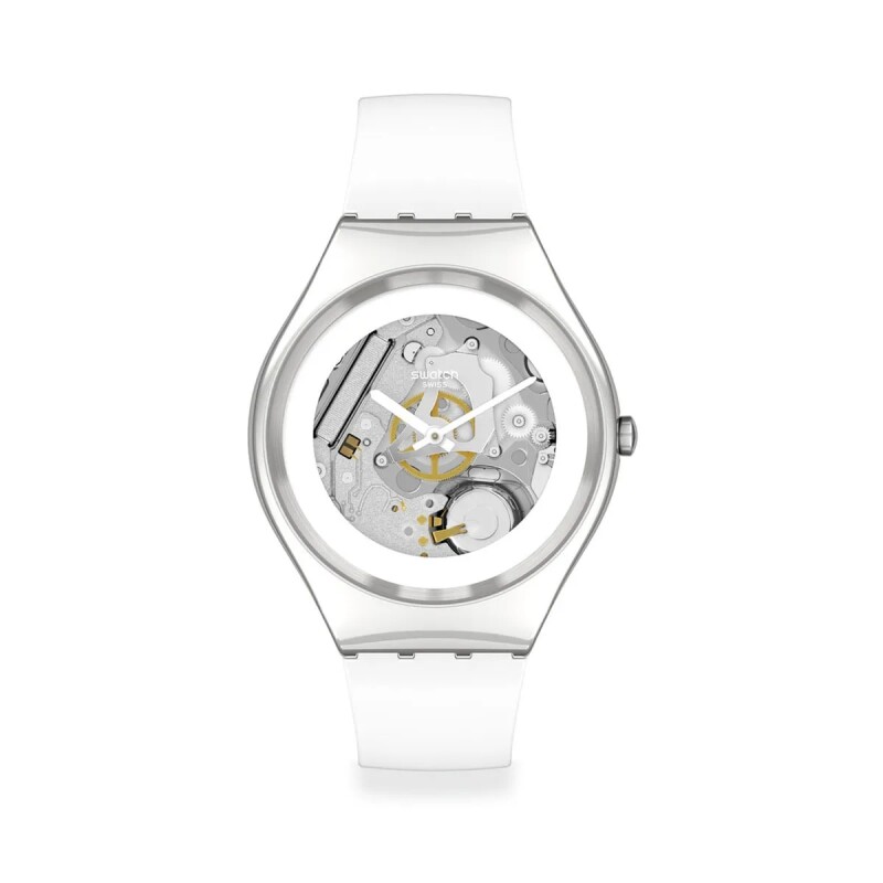 Reloj Swatch Pure White SYXS138 de silicona blanca Reloj Swatch Pure White Syxs138 De Silicona Blanca