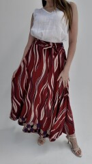 Falda Orilla Rojo