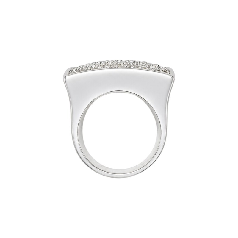 Anillo Cuadrado - Plata 925 - Zirconias y Zirc. Negras AN4771 conpiedra