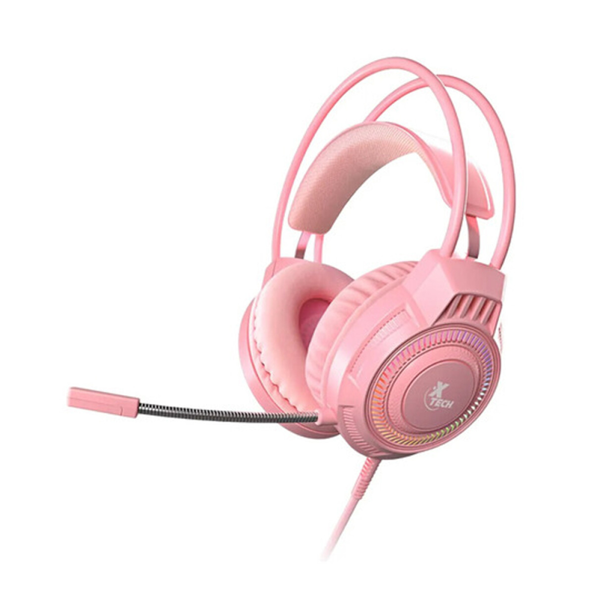 Auricular Gamer Xtech Xth-564. Led 3.5mm Color Rosa 