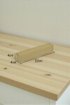Caja rectangular 22x4x4 cm MADERA