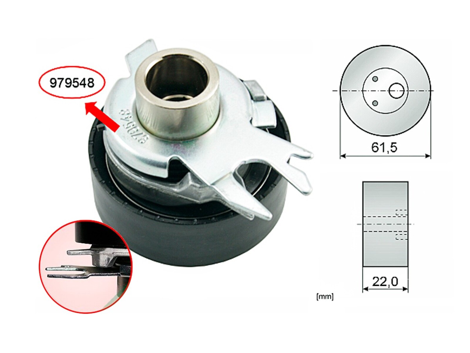 Tensor Correa Distribucion Seat Cordoba Volks Saveiro/Suran/Polo/Gol Vi Vii/Gol Iii/Gol V/Cross Fox/Fox/Golf/Gol Ii 95-25 