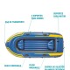 INTEX BOTE GOMÓN INFLABLE CHALLENGER 3 PERSONAS SET Intex Bote Gomón Inflable Challenger 3 Personas Set