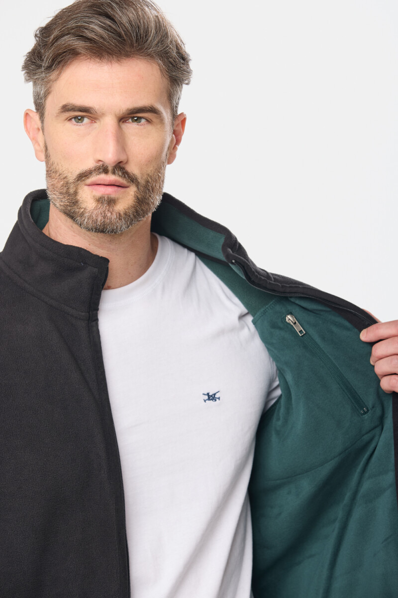 CAMPERA POLAR DE ABRIGO - Negro 