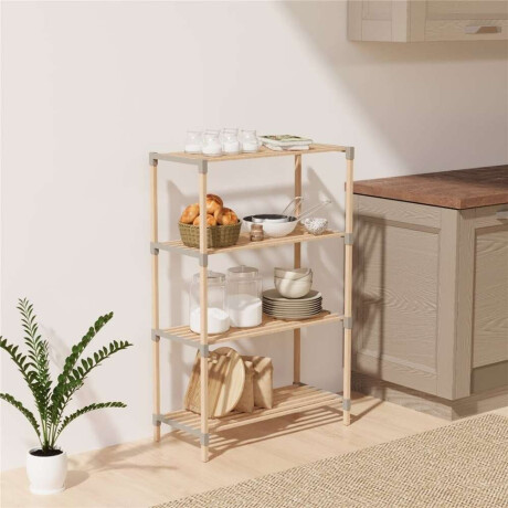 Estanteria 4 Niveles 116X65X30Cm Madera