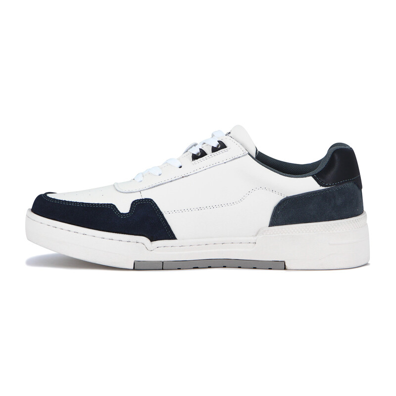 Country Calzado Casual Hombre Acordonado - Blanco/gris Blanco-gris