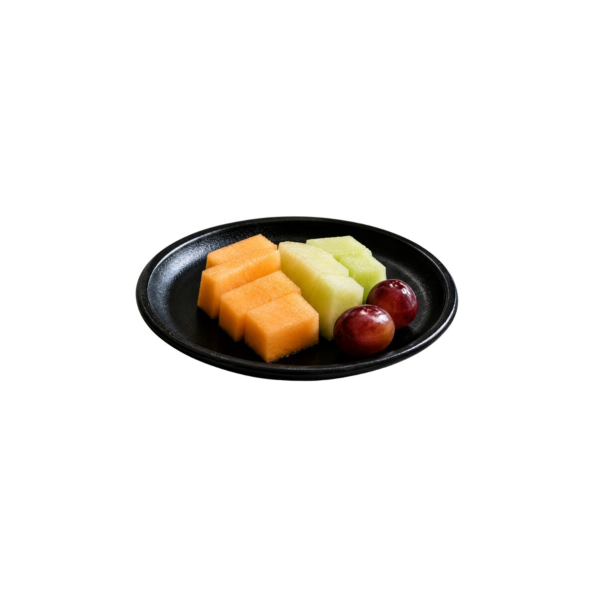 Plato Llano de Policarbonato Negro 14 cm 