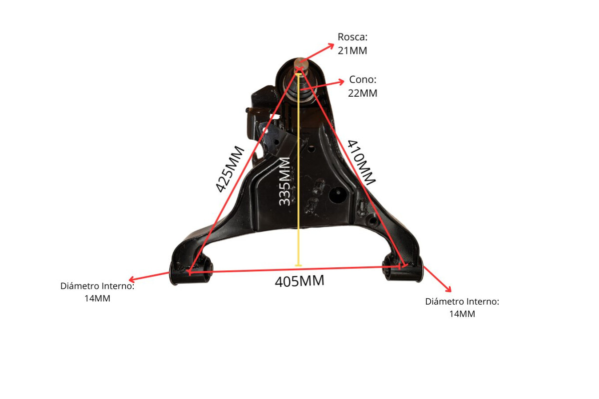 Parilla De Suspension Del Nissan D23 - Frontier - Np300 15-25 Izq Parilla De Suspension Del Nissan D23 - Frontier - Np300 15-25 Izq