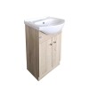 Mueble de baño de pie OAK 50 cm con bacha de Loza Mueble De Baño De Pie Oak 50 Cm Con Bacha De Loza