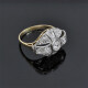 Anillo Antiguo En Oro 18K, Brillantes Y Diamantes Anillo Antiguo En Oro 18K, Brillantes Y Diamantes