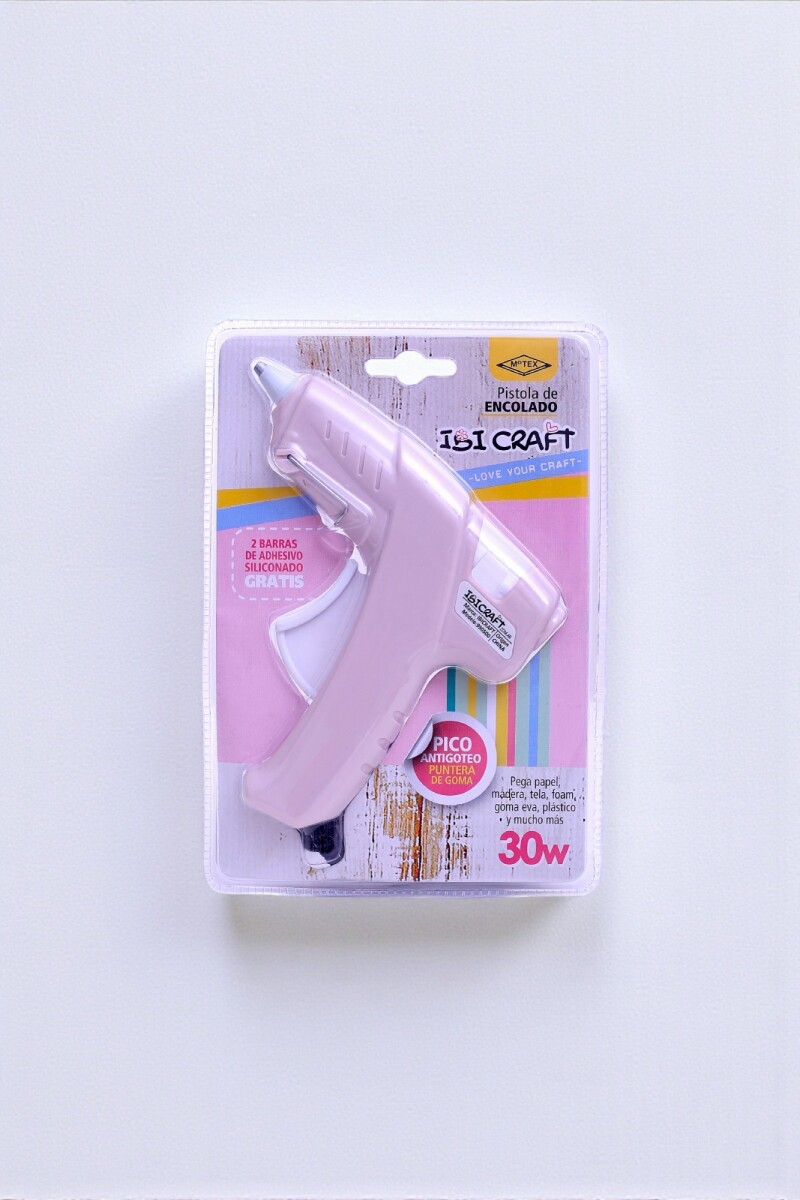 Pistola p/silicona ibi craft, 30w, (inc. 2 barras) - Rosa 