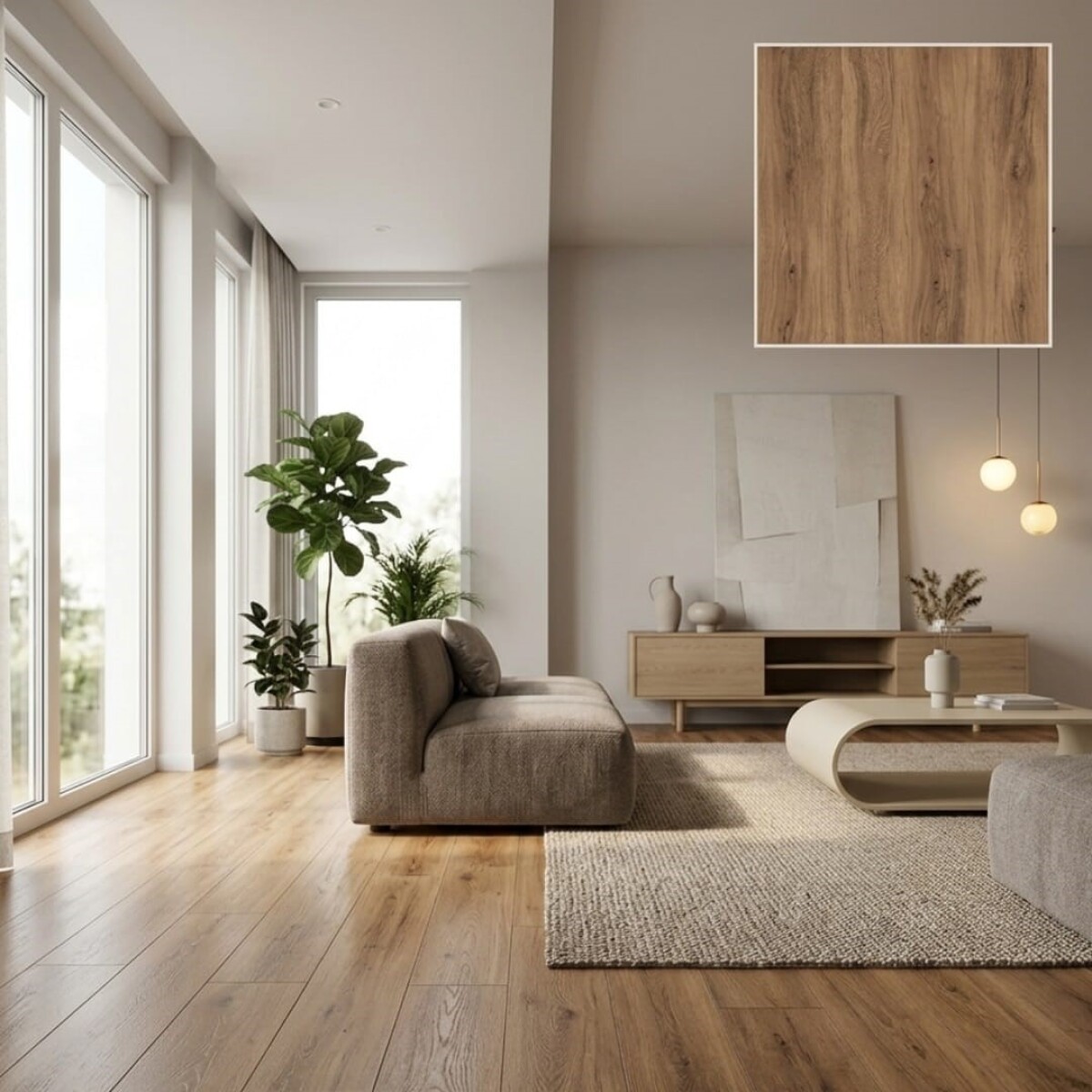 PISO VINILICO SPC ESPAÑOL VIRGEN ALTA CALIDAD ENCASTRABLE 2.68 METROS CUADRADOS COLOR ROBLE MIEL O5005 - ROBLE MIEL 