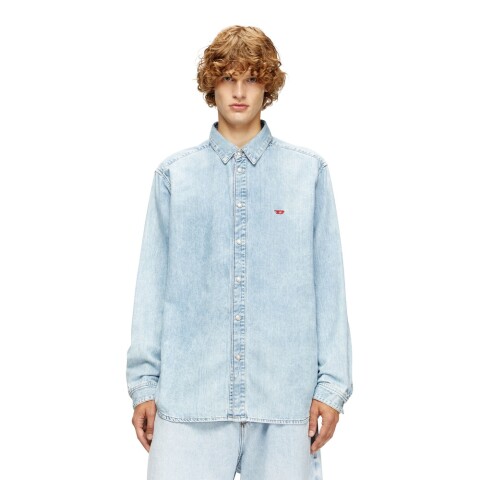 Camisa Para Hombre D-Simply Shirt Azul claro