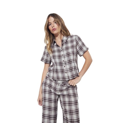 CAMISA OXFORD XS-L CHOCOLATE