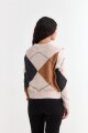 Sweater con rombos GRIS OSCURO