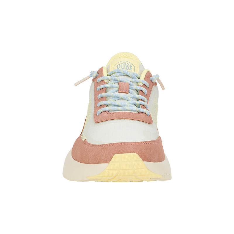 Championes Hey Dude Sirocco Alta Colorblock Rosado